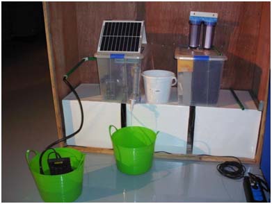 Prototype d'un kiosque d'eau potable dimension familial